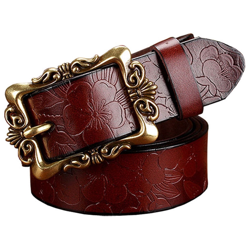 Cinto Feminino Country De Couro Vintage