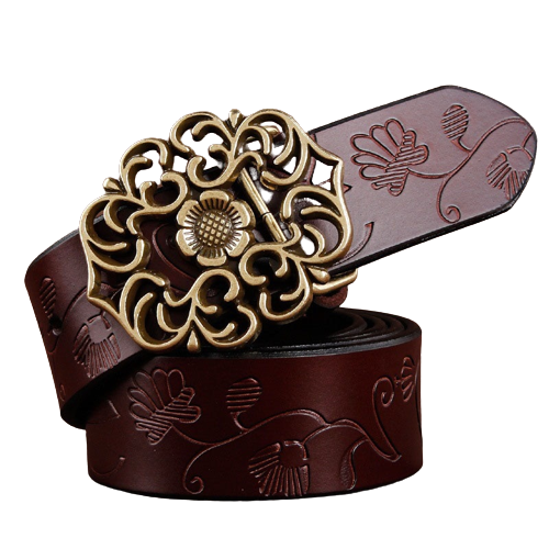 Cinto Feminino De Couro Country Old West