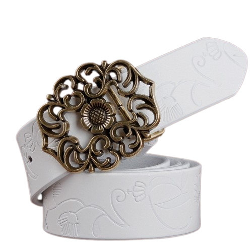 Cinto Feminino De Couro Country Old West