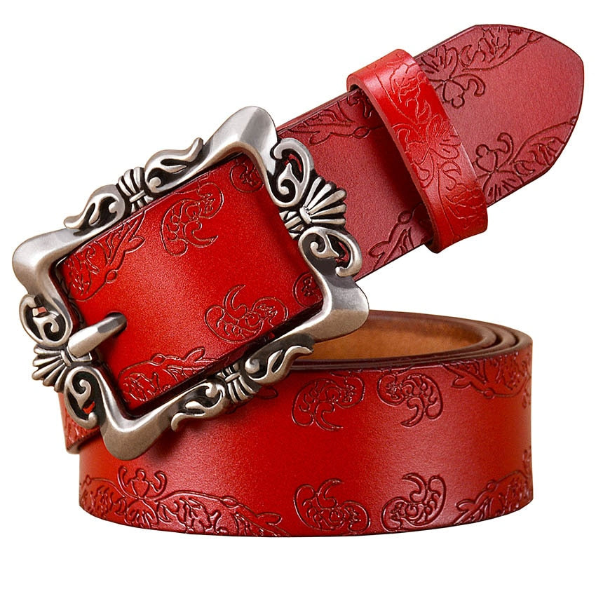 Cinto Feminino Country De Couro Lara