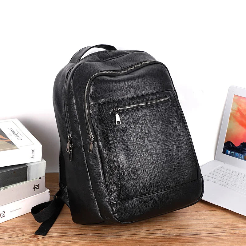 Mochila Masculina Executivo Impermeável em Couro