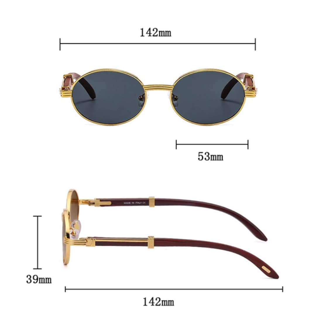 Óculos de Sol Feminino Modelo Oval Proteção UV400