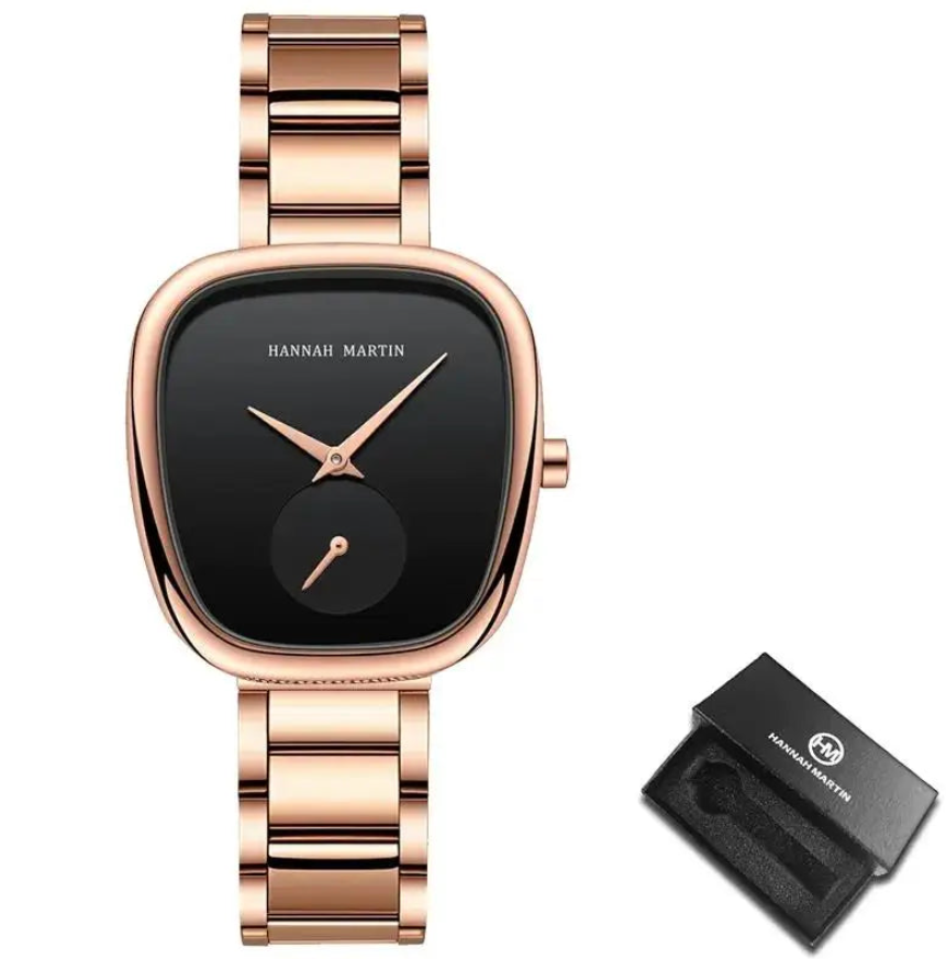 Relógio Feminino Dourado Minimalista Aurora