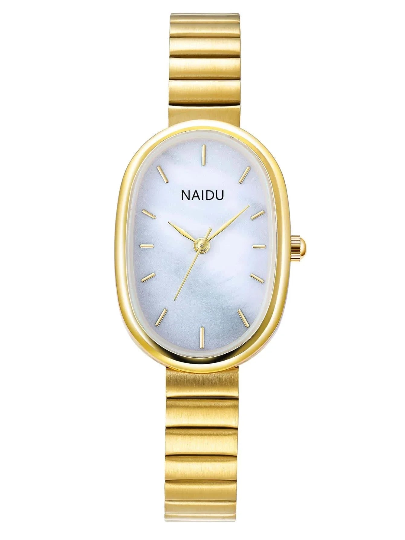 Relógio Feminino Dourado Minimalista Quartzo Eliz