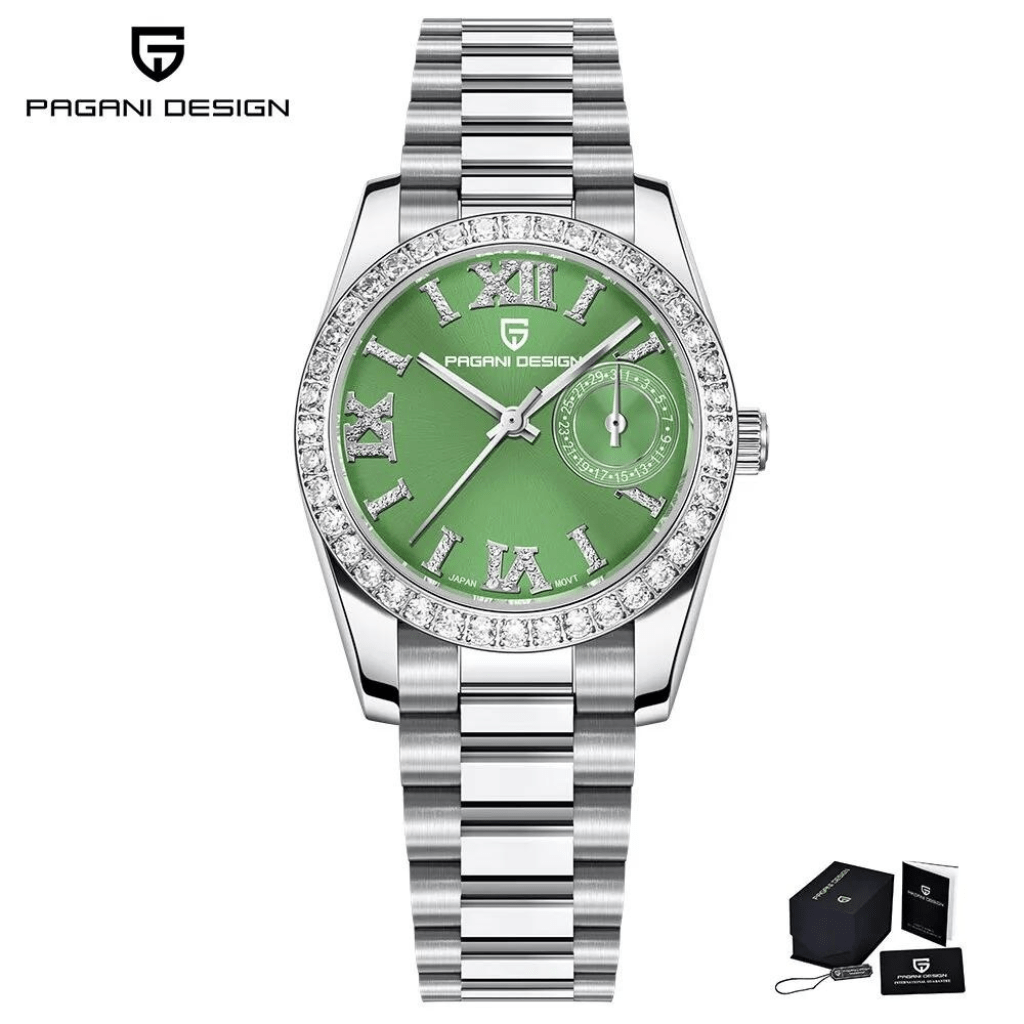 Relógio Feminino Pagani Design Versalhes Verde