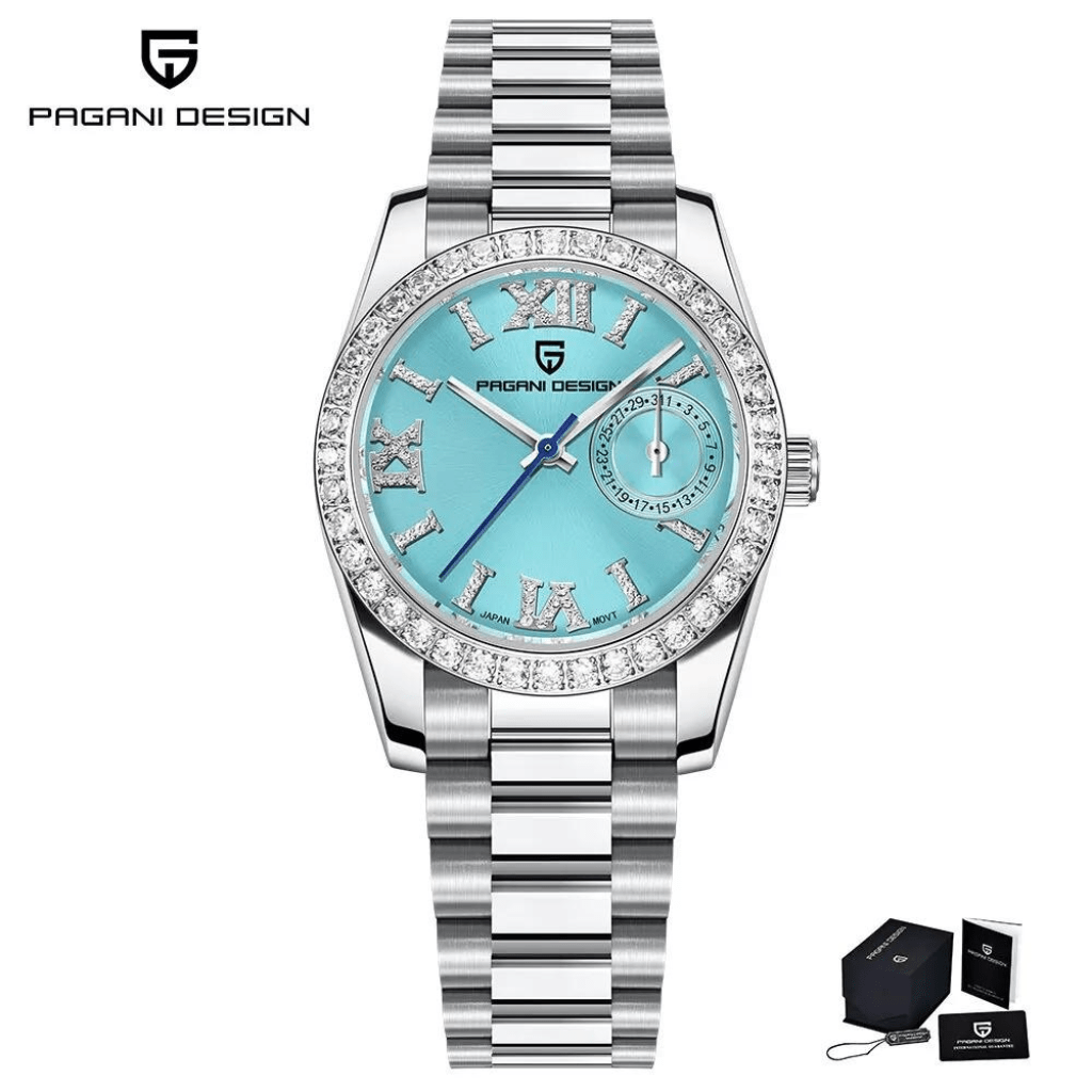 Relógio Feminino Pagani Design Versalhes Azul