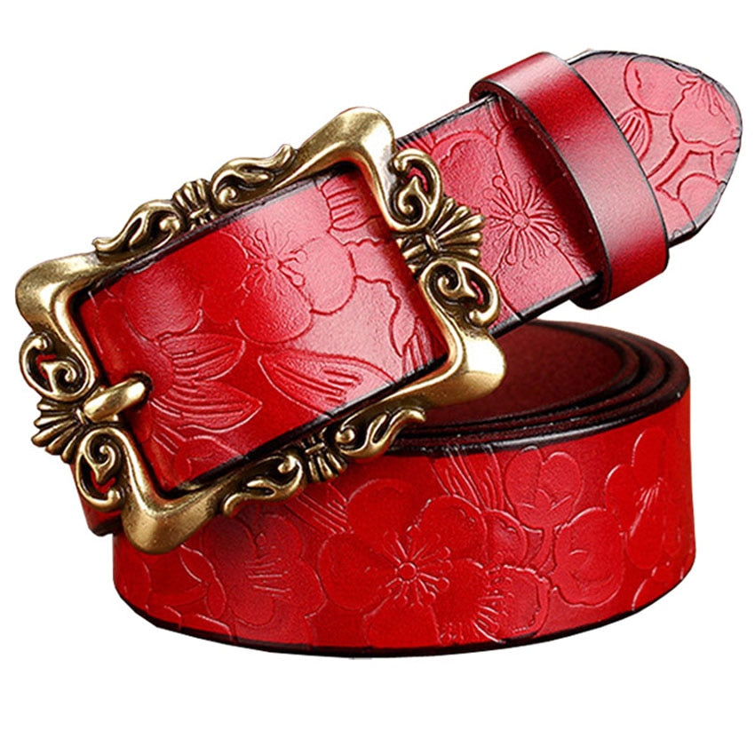 Cinto Feminino Country De Couro Vintage