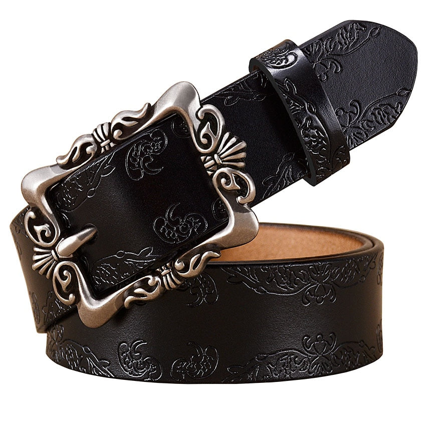 Cinto Feminino Country De Couro Lara