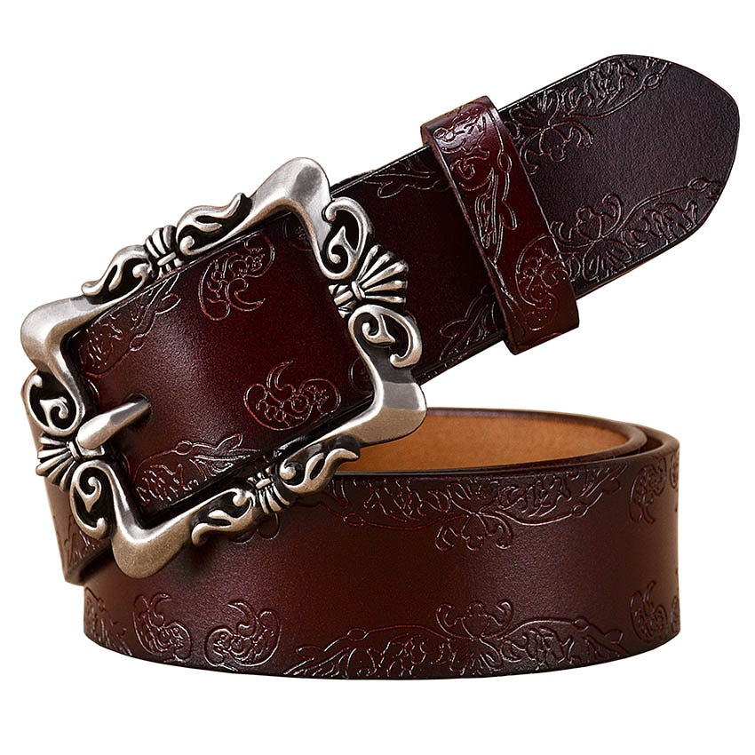 Cinto Feminino Country De Couro Lara