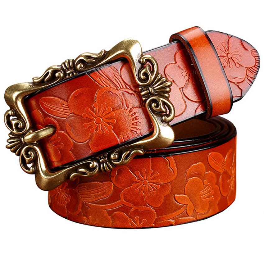 Cinto Feminino Country De Couro Vintage