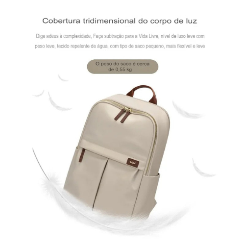 Mochila Executiva Para Notebook e Tablet em Couro GOLF