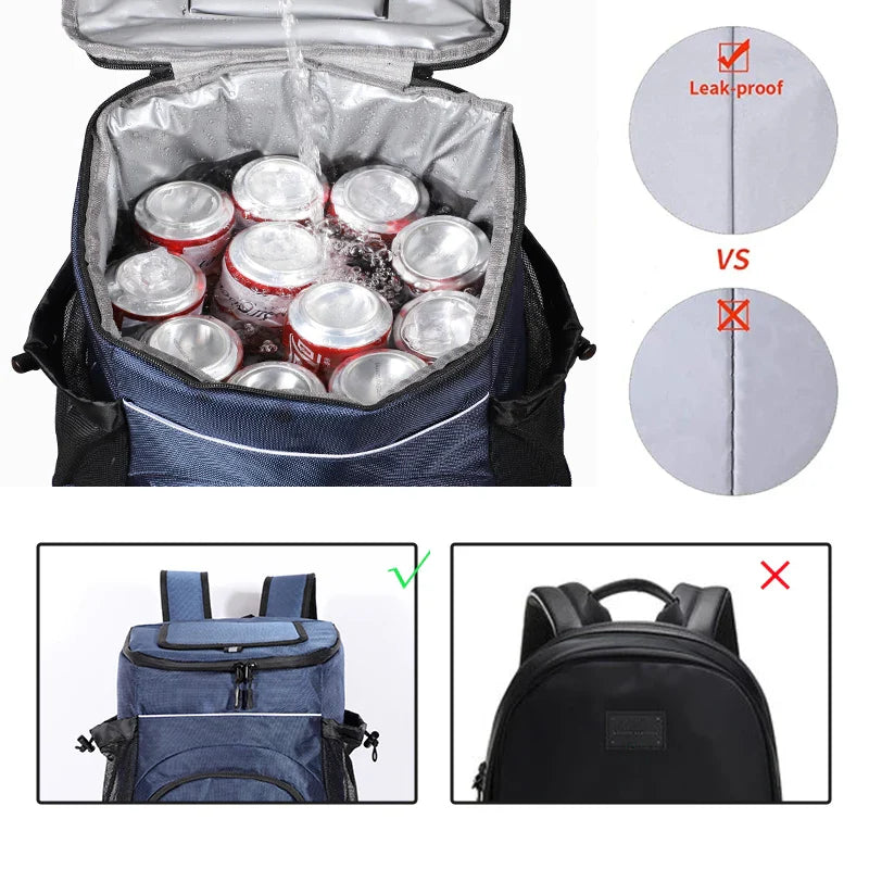 Mochila Térmica 33L Cerveja Praia Resistente Impermeável