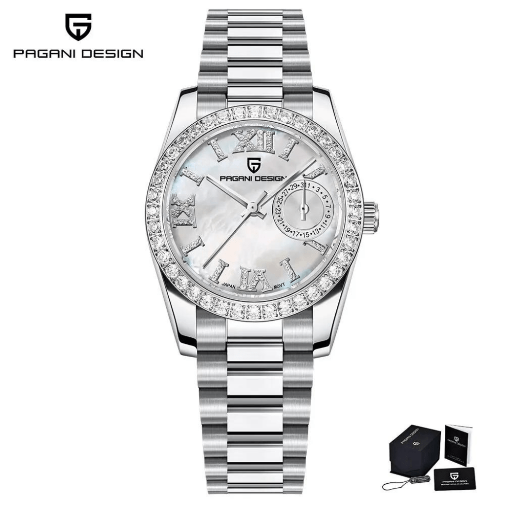 Relógio Feminino Pagani Design Versalhes Branco