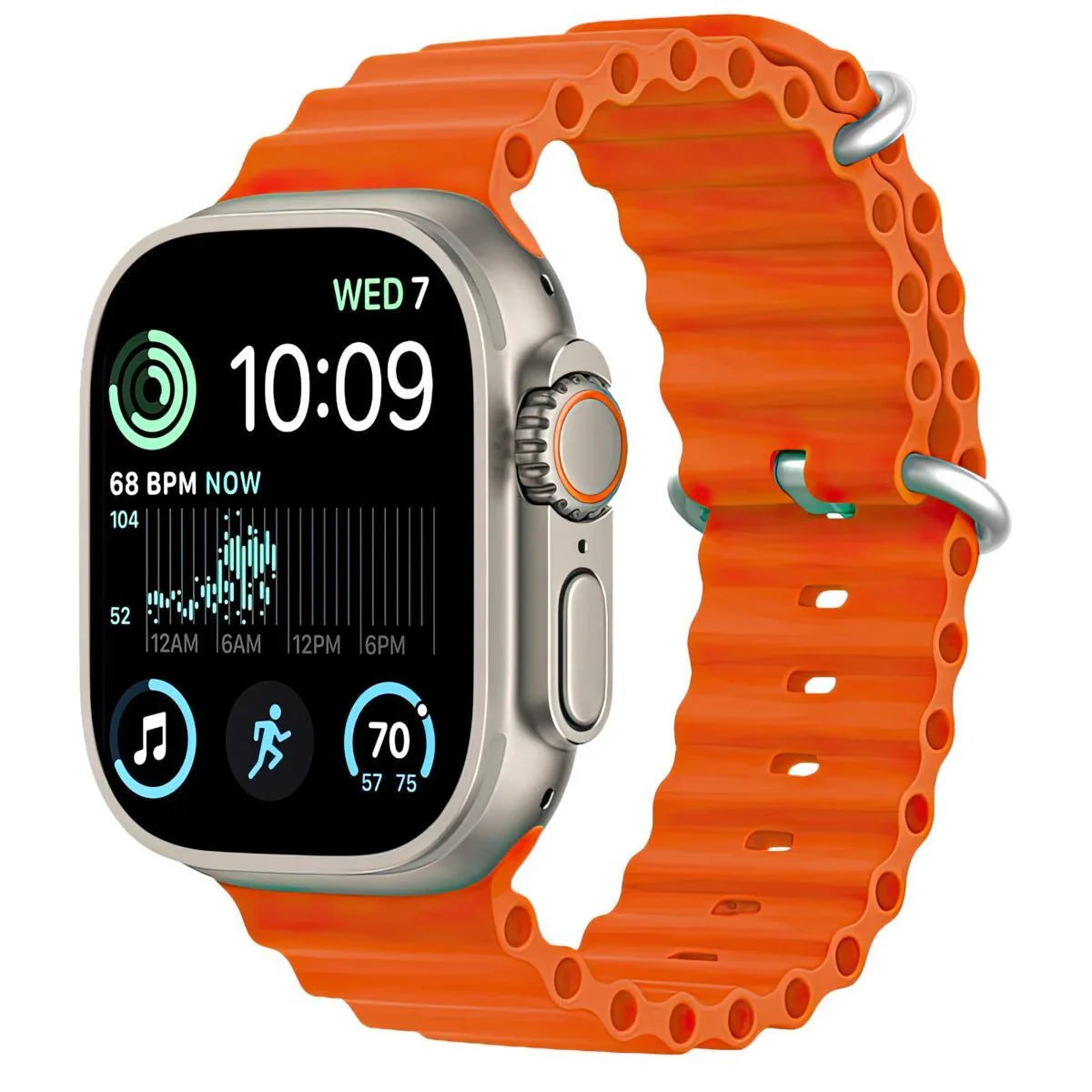 Relógio Smartwatch 9 Ultra 2 Pulseira Laranja