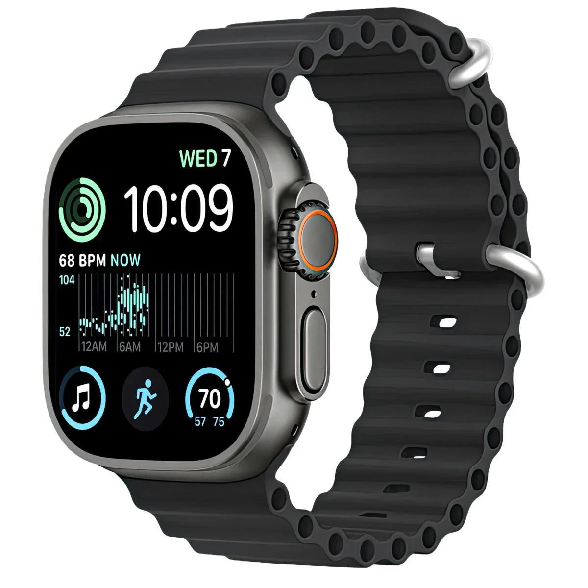 Relógio Smartwatch 9 Ultra 2 Pulseira Preta