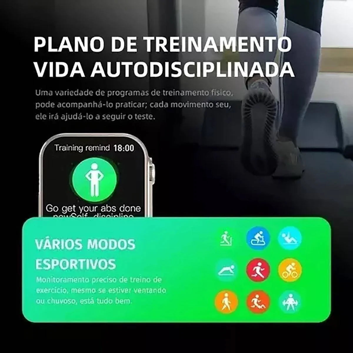 Relógio Smartwatch 9 Ultra 2 Pulseira Preta