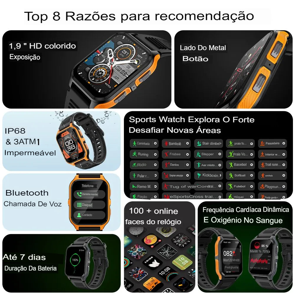 Relógio Smartwatch Smart IOS IP68