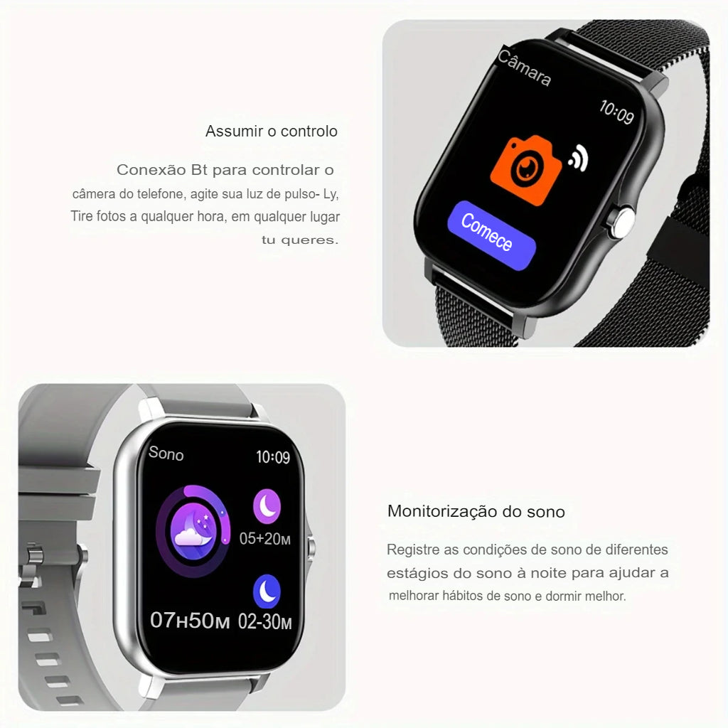 Relógio Smartwatch XiaomFull Com Pulseira Extra