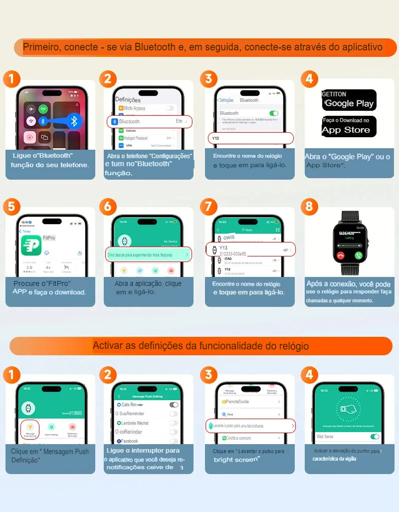 Relógio Smartwatch XiaomFull Com Pulseira Extra
