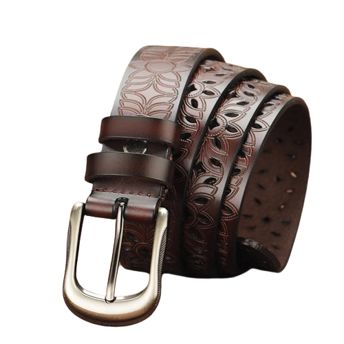 Cinto Feminino De Couro Country Flowers